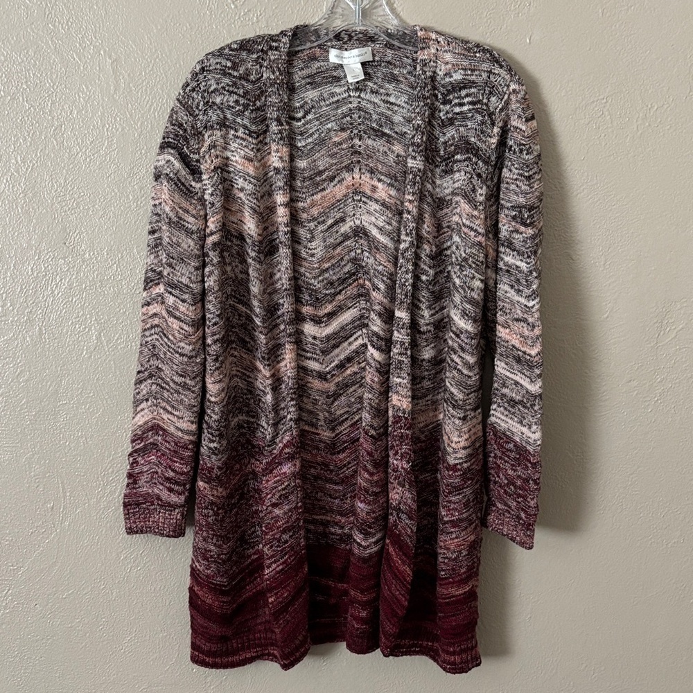 Women’s Warm Christopher & Banks Long Open Sweater Cardigan, Large